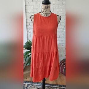 SHEIN Orange Midi Dress